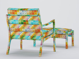 senator pouf easy chair Modelo 3D