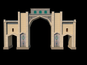 Shiraz quran gate 3D Model