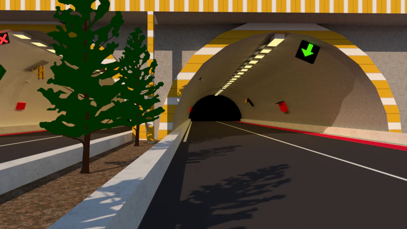 Doppio tunnel 3D di Farzad Ghadiri Modello 3D .c4d .max .obj .3ds .fbx .stl .blend 