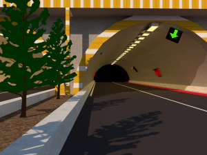 Двойной туннель 3D, автор Фарзад Гадири. 3D Модель