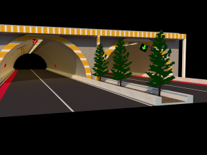 3d double tunnel by farzad ghadiri Modelo 3D