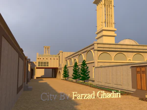 Persian old city area 3D Model