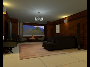 Modern apartment plan house with accessories 3D Модель