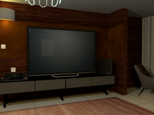 Modern apartment plan house with accessories 3D Модель