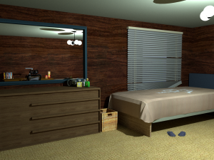 Modern apartment plan house with accessories 3D Модель