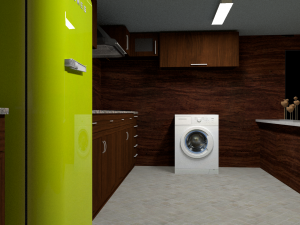 Modern apartment plan house with accessories 3D Модель