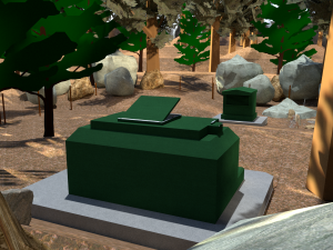 Military bunker 3d low-poly 3D Model