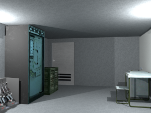Military bunker 3d low-poly 3D Model