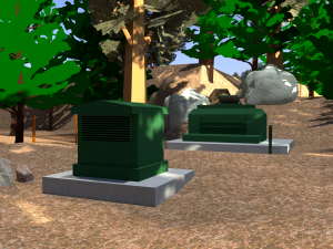 Military bunker 3d low-poly 3D Model