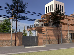 Modern architecture old house 3D Model