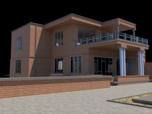 Modern architecture old house 3D 模型