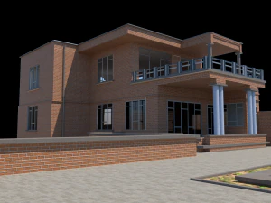 Modern architecture old house 3D Model