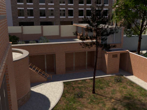Modern architecture old house 3D Model