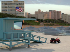 Lifeguard tower 3D Model
