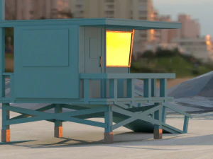 Lifeguard tower 3D Model