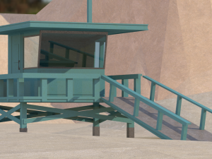 Lifeguard tower 3D मॉडल