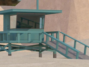 Lifeguard tower 3D Model