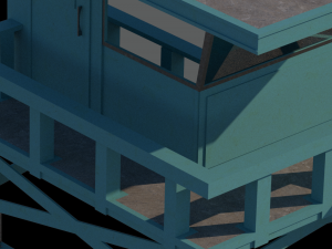 Lifeguard tower 3D मॉडल