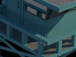 Lifeguard tower 3D Model