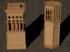 Wind towers Modelo 3D