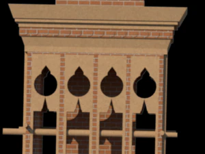 Torres e&oacute;licas Modelo 3D