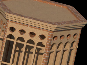 Torres e&oacute;licas Modelo 3D