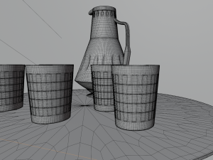 Colored glasses and pitchers 3Dモデル