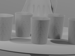 Colored glasses and pitchers 3Dモデル
