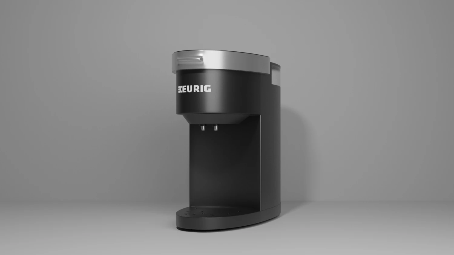 Keurig k-mini plus black single-serve coffee maker 3D Model .c4d .max .obj .3ds .fbx .stl .blend