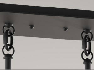 Light Society Morley 4-Light Pendant Modelo 3D