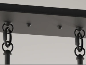 Light Society Morley 4-Light Pendant 3D Model