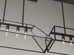 Light Society Morley 4-Light Pendant Modelo 3D