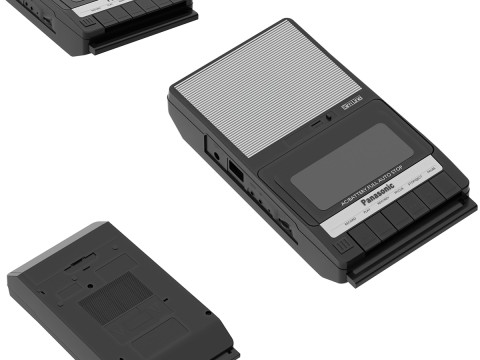 Panasonic RQ-2102 Cassette Recorder 3D Model