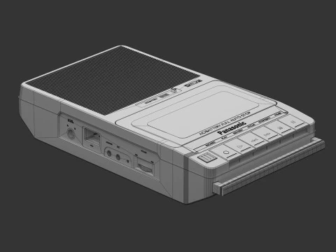 Panasonic RQ-2102 Cassette Recorder 3D Model