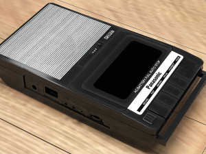 Panasonic RQ-2102 Portable Cassette Recorder 3D Model