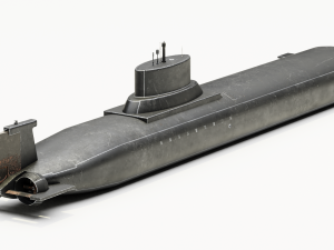 Typhoon-class submarine 2K Textures 3D Model