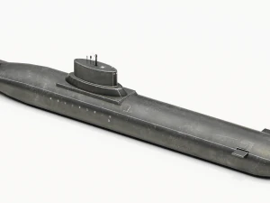 Typhoon-class submarine 2K Textures 3D Model