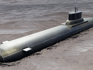 Typhoon-class submarine 2K Textures Model 3D