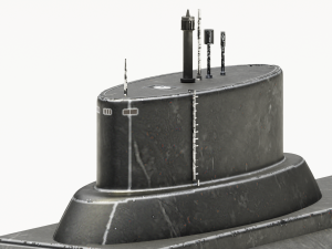 Typhoon-class submarine 2K Textures Model 3D