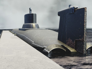 Typhoon-class submarine 2K Textures Model 3D