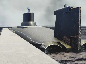 Typhoon-class submarine 2K Textures 3D Model