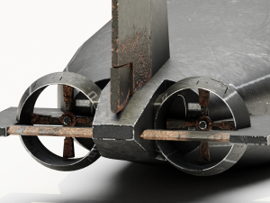 Typhoon-class submarine 2K Textures Model 3D