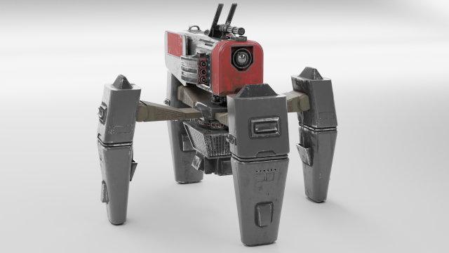 Battle walker 3D 模型 .c4d .max .obj .3ds .fbx .stl .blend 
