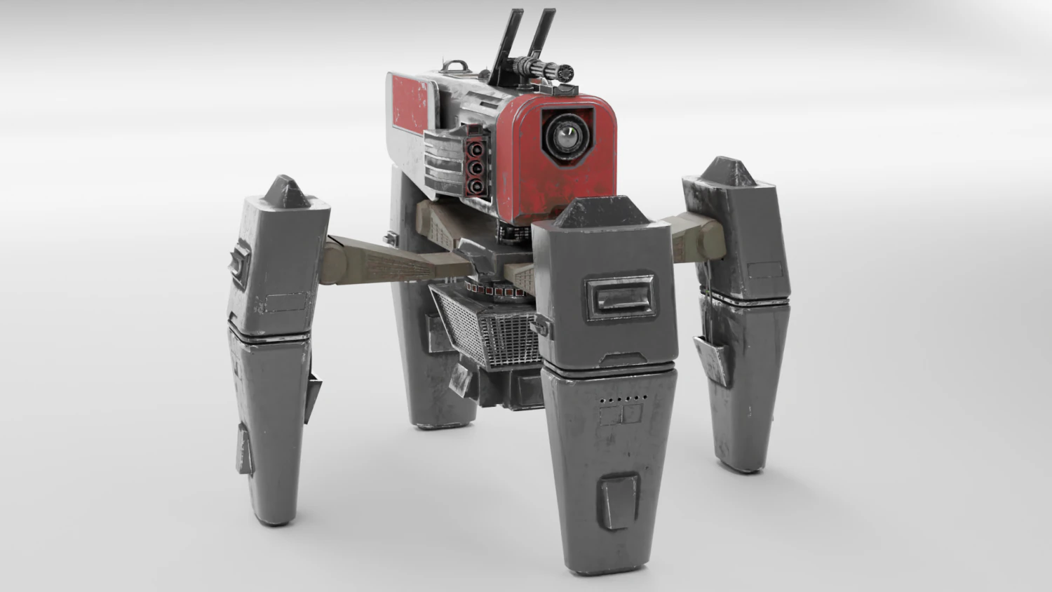 Battle walker 3D Model .c4d .max .obj .3ds .fbx .stl .blend 