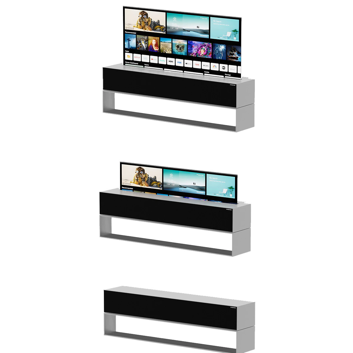 LG TV OLED R 3D Model .c4d .max .obj .3ds .fbx .stl .blend