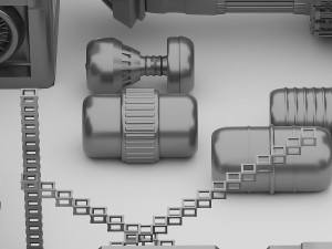 Spaceship Pack Parts Model 3D