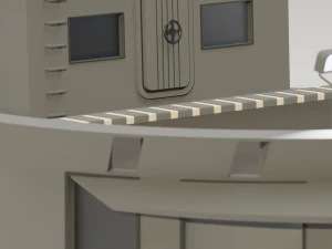 Type 21 Frigate Battleship 3D Model