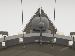 Type 21 Frigate Battleship Modelo 3D