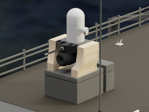 Type 21 Frigate Battleship Modelo 3D