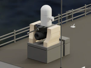Type 21 Frigate Battleship 3D Model